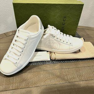 Authentic Gucci Ace sneaker 36 1/2 white/grey 👟